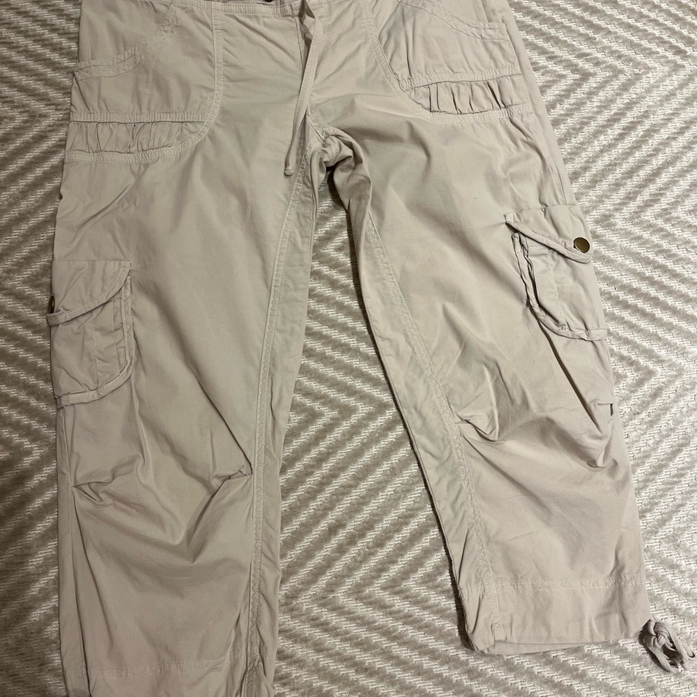 Nola Tan Capris Relaxed Fit Casual